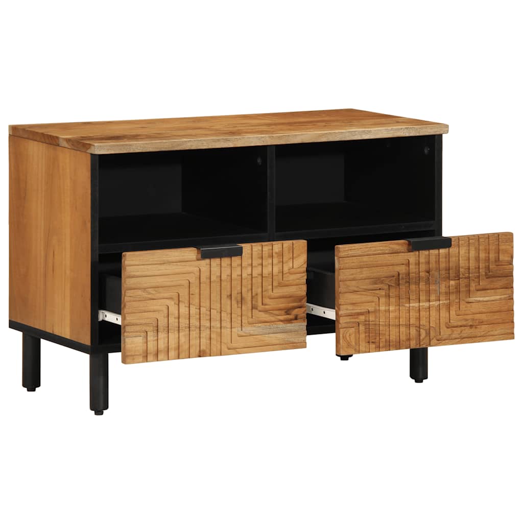 vidaXL TV Cabinet 70x33x46 cm Solid Mango Wood Brown