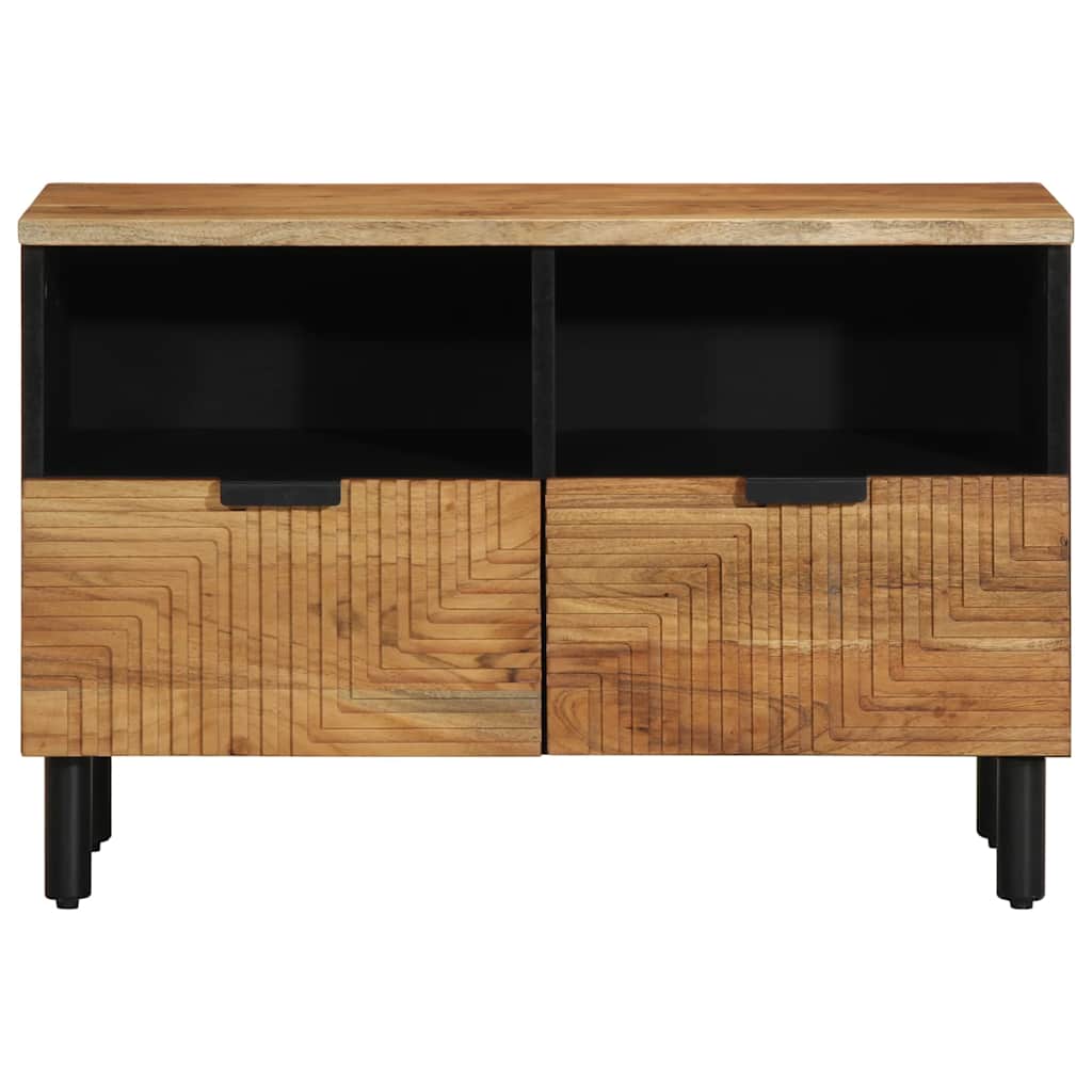 vidaXL TV Cabinet 70x33x46 cm Solid Mango Wood Brown