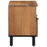 vidaXL TV Cabinet 70x33x46 cm Solid Mango Wood Brown