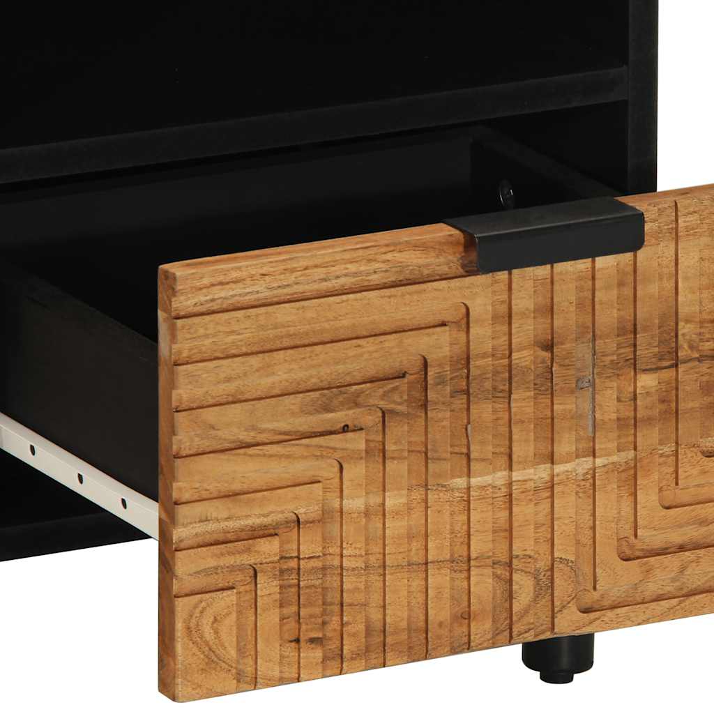 vidaXL TV Cabinet 70x33x46 cm Solid Mango Wood Brown