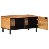vidaXL Salontafel 80x50x40 cm massief mangohout bruin
