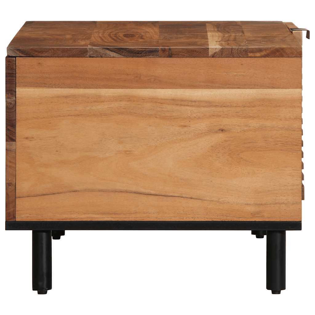 vidaXL Salontafel 80x50x40 cm massief mangohout bruin