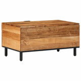vidaXL Salontafel 80x50x40 cm massief mangohout bruin