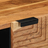 vidaXL Salontafel 80x50x40 cm massief mangohout bruin