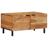 vidaXL Salontafel 80x50x40 cm massief mangohout bruin
