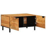 vidaXL Salontafel 80x50x40 cm massief mangohout bruin