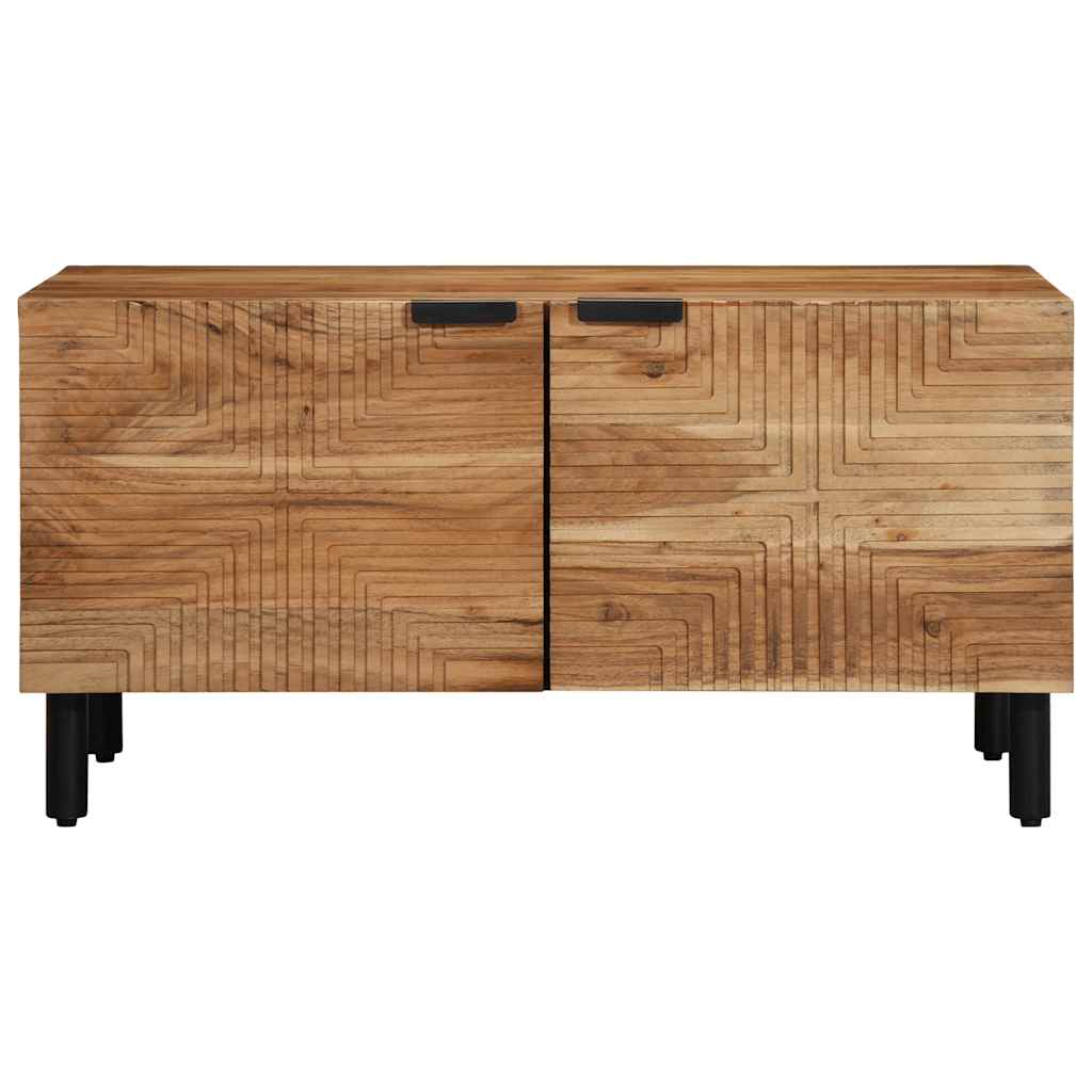 vidaXL Salontafel 80x50x40 cm massief mangohout bruin