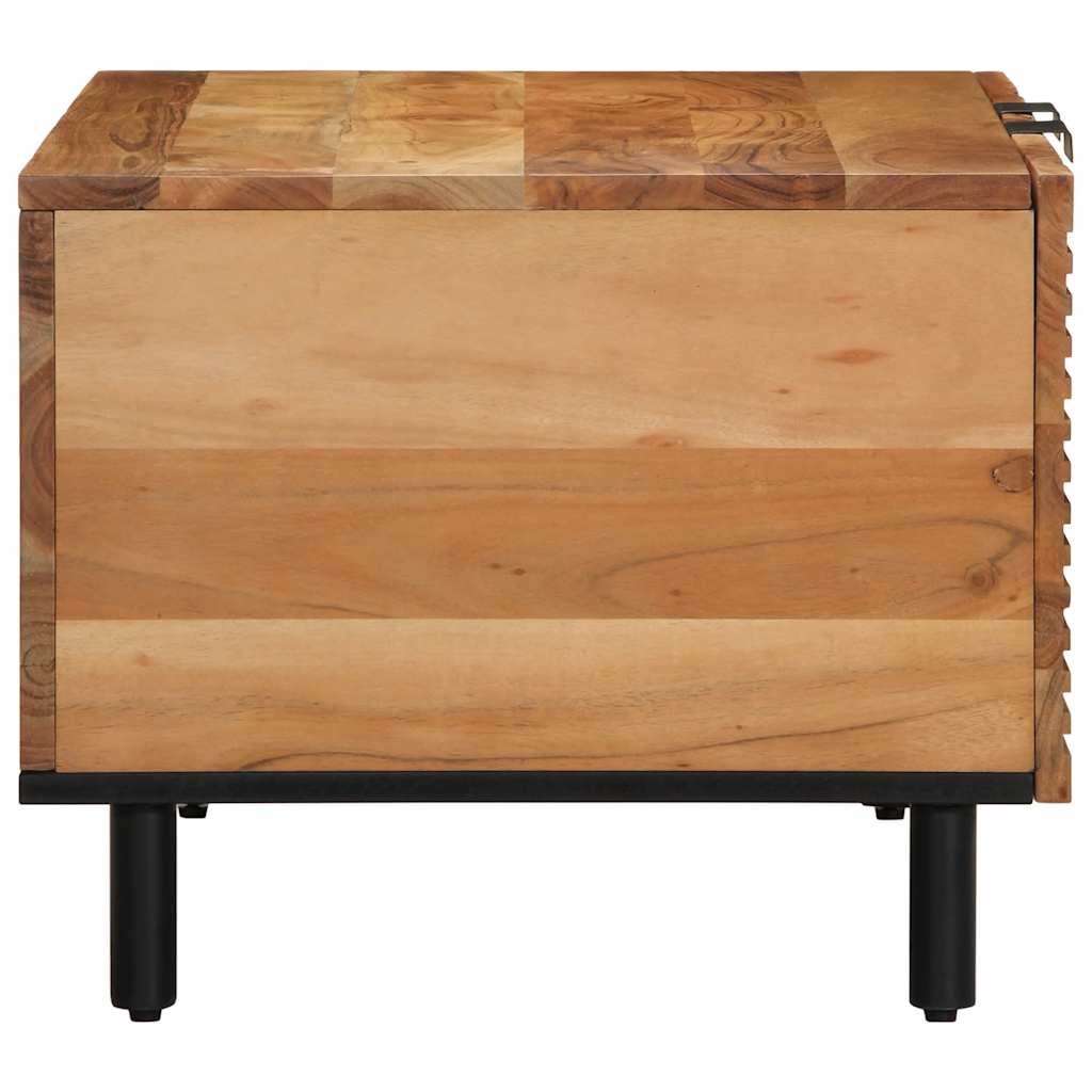vidaXL Salontafel 80x50x40 cm massief mangohout bruin