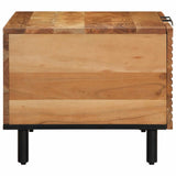 vidaXL Salontafel 80x50x40 cm massief mangohout bruin