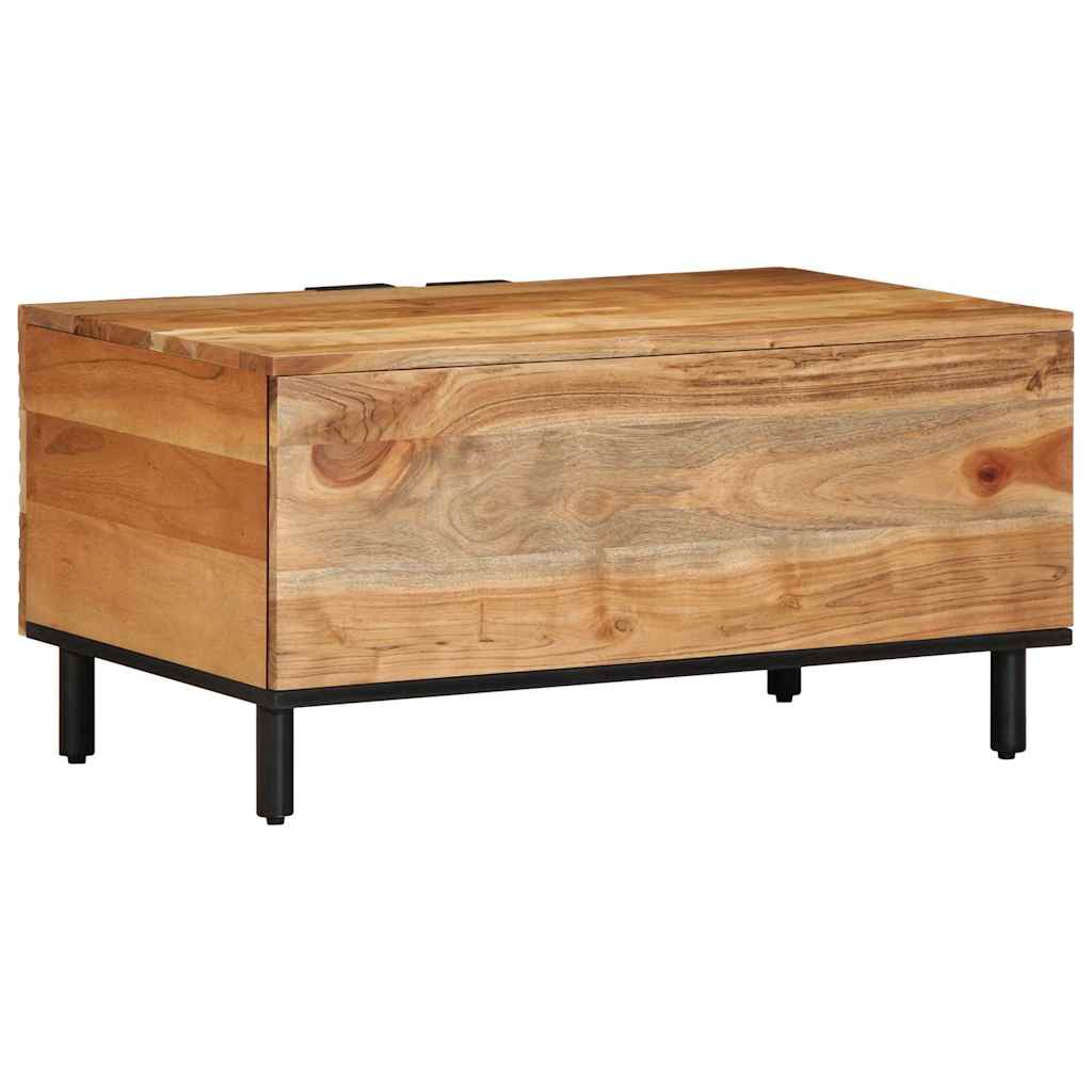 vidaXL Salontafel 80x50x40 cm massief mangohout bruin