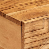 vidaXL Salontafel 80x50x40 cm massief mangohout bruin
