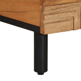 vidaXL Salontafel 80x50x40 cm massief mangohout bruin