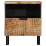vidaXL Nachtkastje 40x33x46 cm massief mangohout bruin