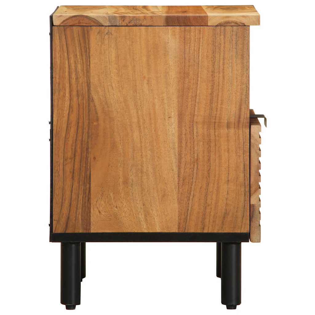 vidaXL Nachtkastje 40x33x46 cm massief mangohout bruin