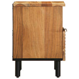 vidaXL Nachtkastje 40x33x46 cm massief mangohout bruin