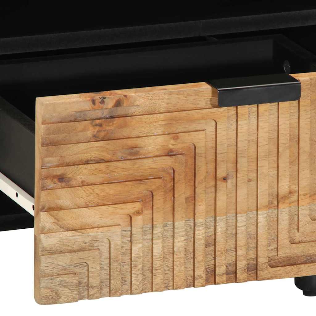 vidaXL Nachtkastje 40x33x46 cm massief mangohout bruin