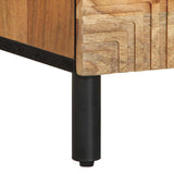 vidaXL Nachtkastje 40x33x46 cm massief mangohout bruin