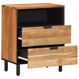 vidaXL Nachtkastje 50x33x60 cm massief mangohout bruin