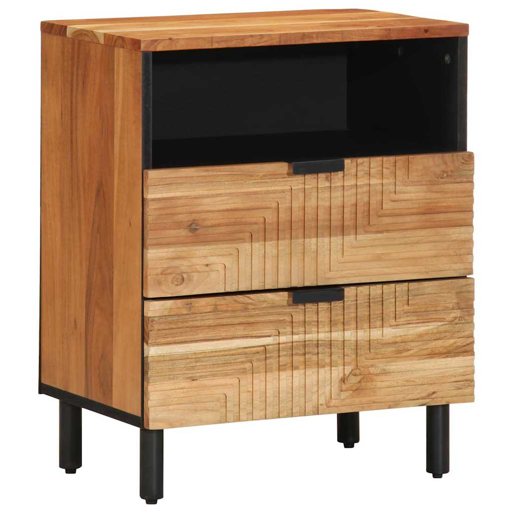 vidaXL Nachtkastje 50x33x60 cm massief mangohout bruin