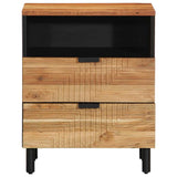 vidaXL Nachtkastje 50x33x60 cm massief mangohout bruin