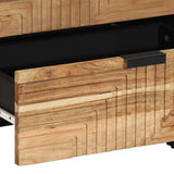 vidaXL Nachtkastje 50x33x60 cm massief mangohout bruin