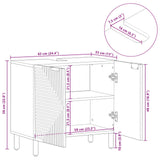 vidaXL Wastafel kabinet voor de badkamer Bruin 62 x 33 x 58 cm