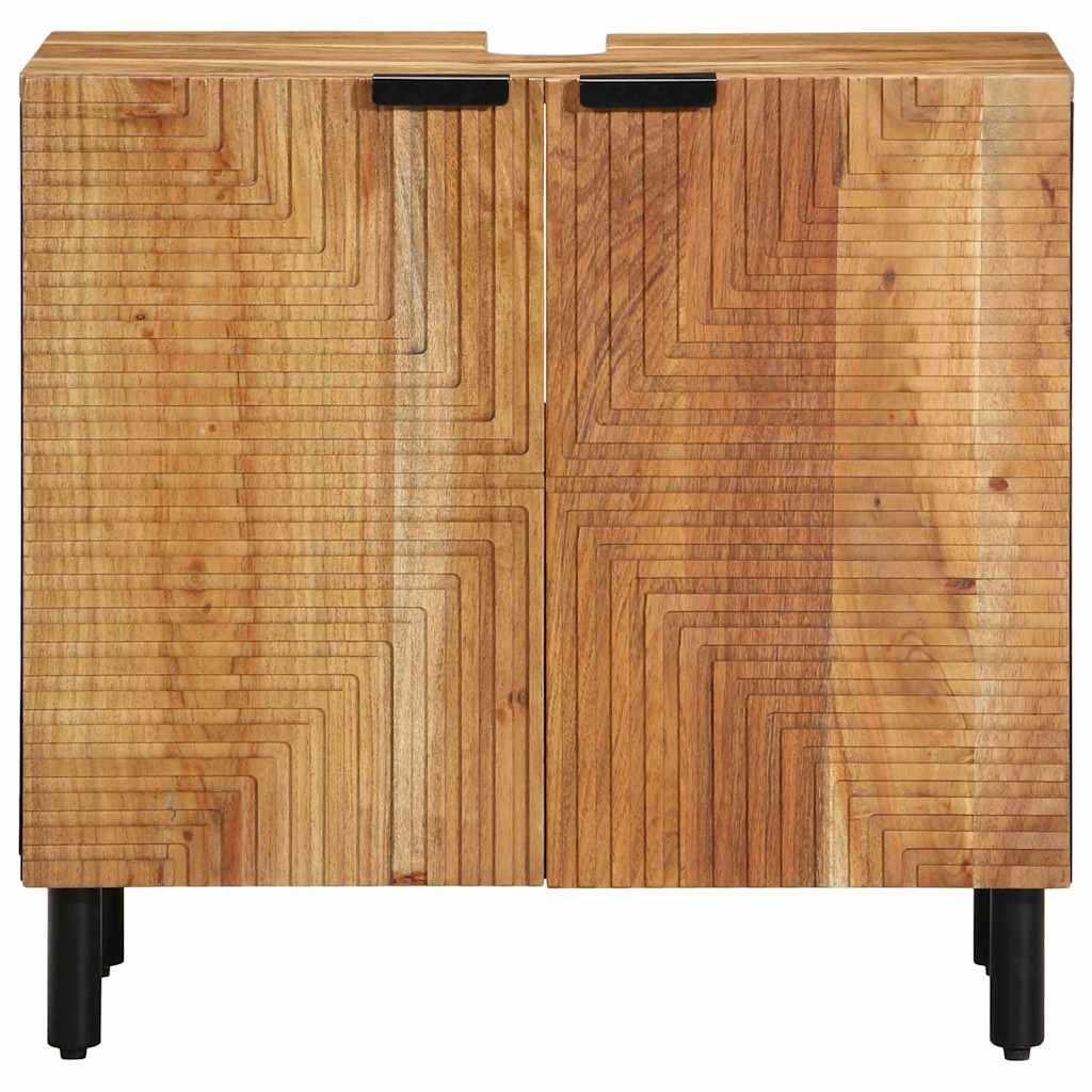 vidaXL Wastafel kabinet voor de badkamer Bruin 62 x 33 x 58 cm
