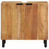 vidaXL Wastafel kabinet voor de badkamer Bruin 62 x 33 x 58 cm