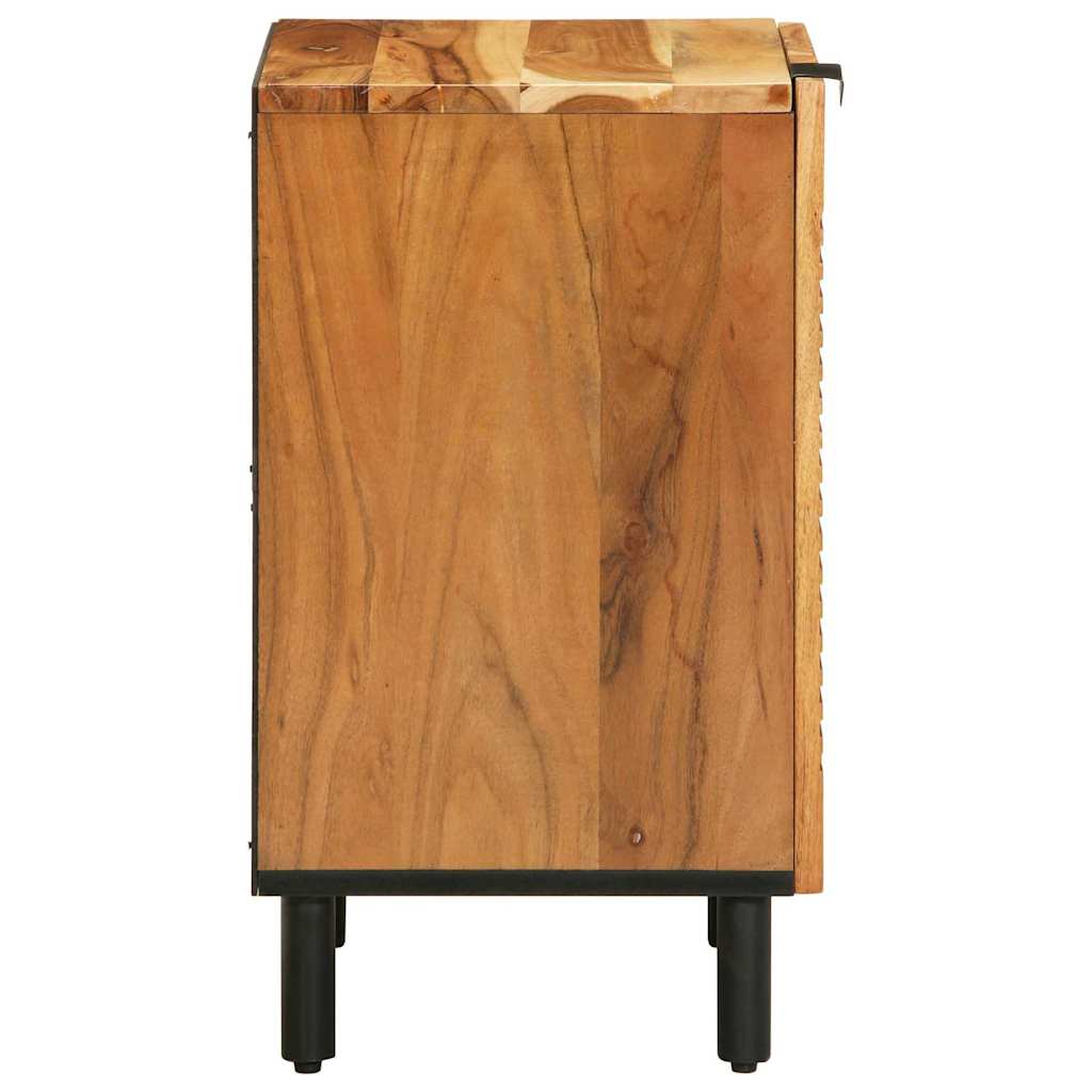 vidaXL Wastafel kabinet voor de badkamer met plank Bewerkt hout