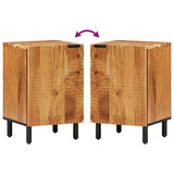 vidaXL Wastafel kabinet voor de badkamer met plank Bewerkt hout