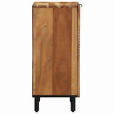vidaXL Dressoir met plank Bruin 40 x 33,5 x 75 cm Massief Mango Hout