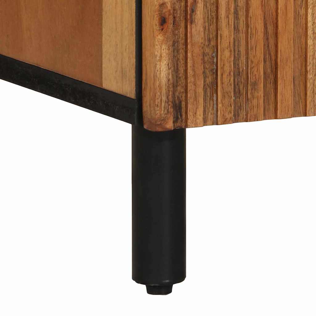 vidaXL Dressoir met plank Bruin 40 x 33,5 x 75 cm Massief Mango Hout
