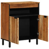vidaXL Dressoir met lade Naturel 60 x 33,5 x 75 cm Massief Acacia Hout