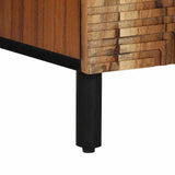 vidaXL Dressoir met lade Naturel 60 x 33,5 x 75 cm Massief Acacia Hout