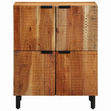 vidaXL Dressoir met plank Bruin 60 x 33 x 75 cm Massief Mango Hout