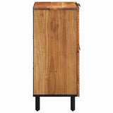 vidaXL Dressoir met plank Bruin 60 x 33 x 75 cm Massief Mango Hout