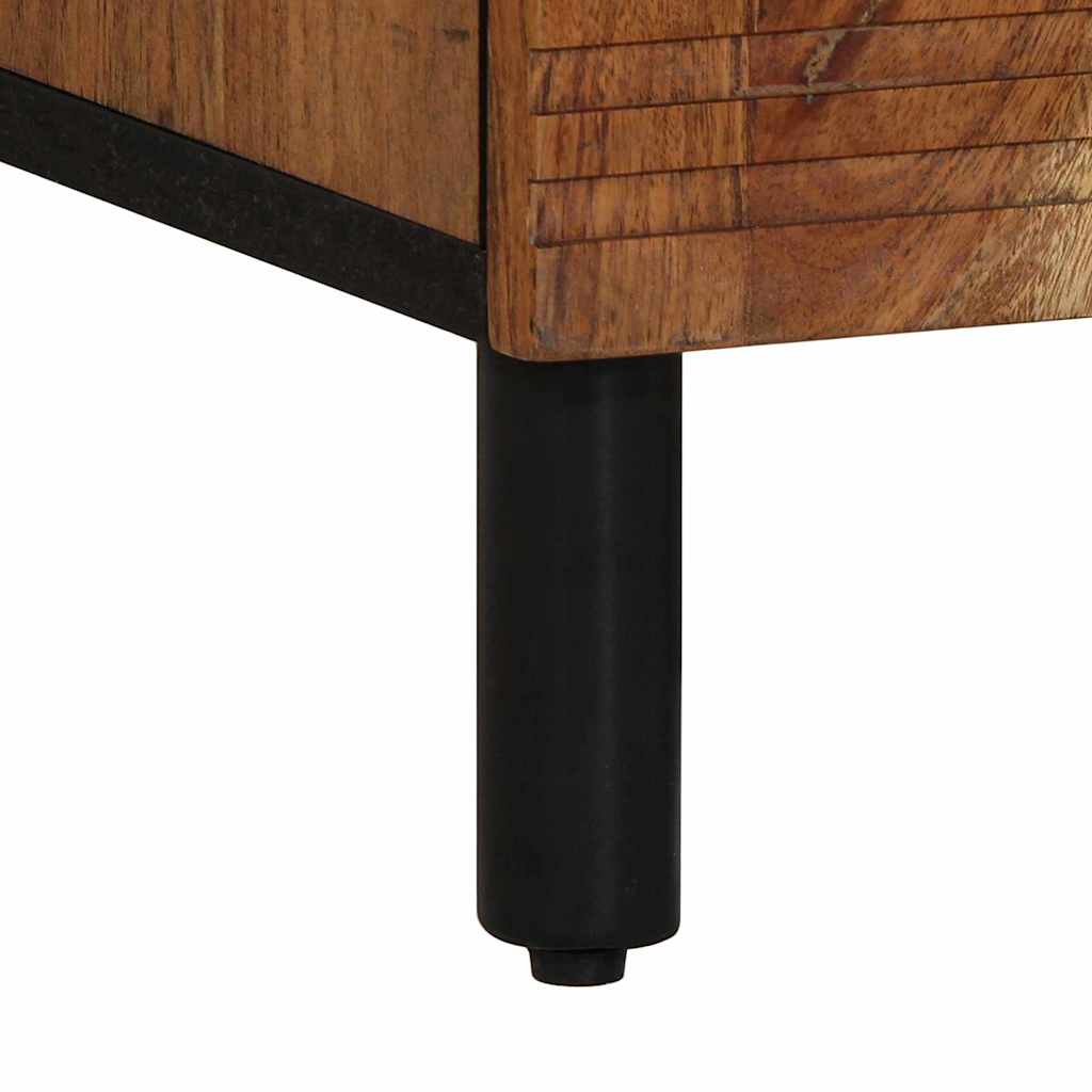 vidaXL Dressoir met plank Bruin 60 x 33 x 75 cm Massief Mango Hout