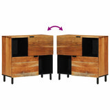 vidaXL Dressoir 80x33x75 cm massief mangohout bruin