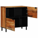 vidaXL Dressoir 80x33x75 cm massief mangohout bruin