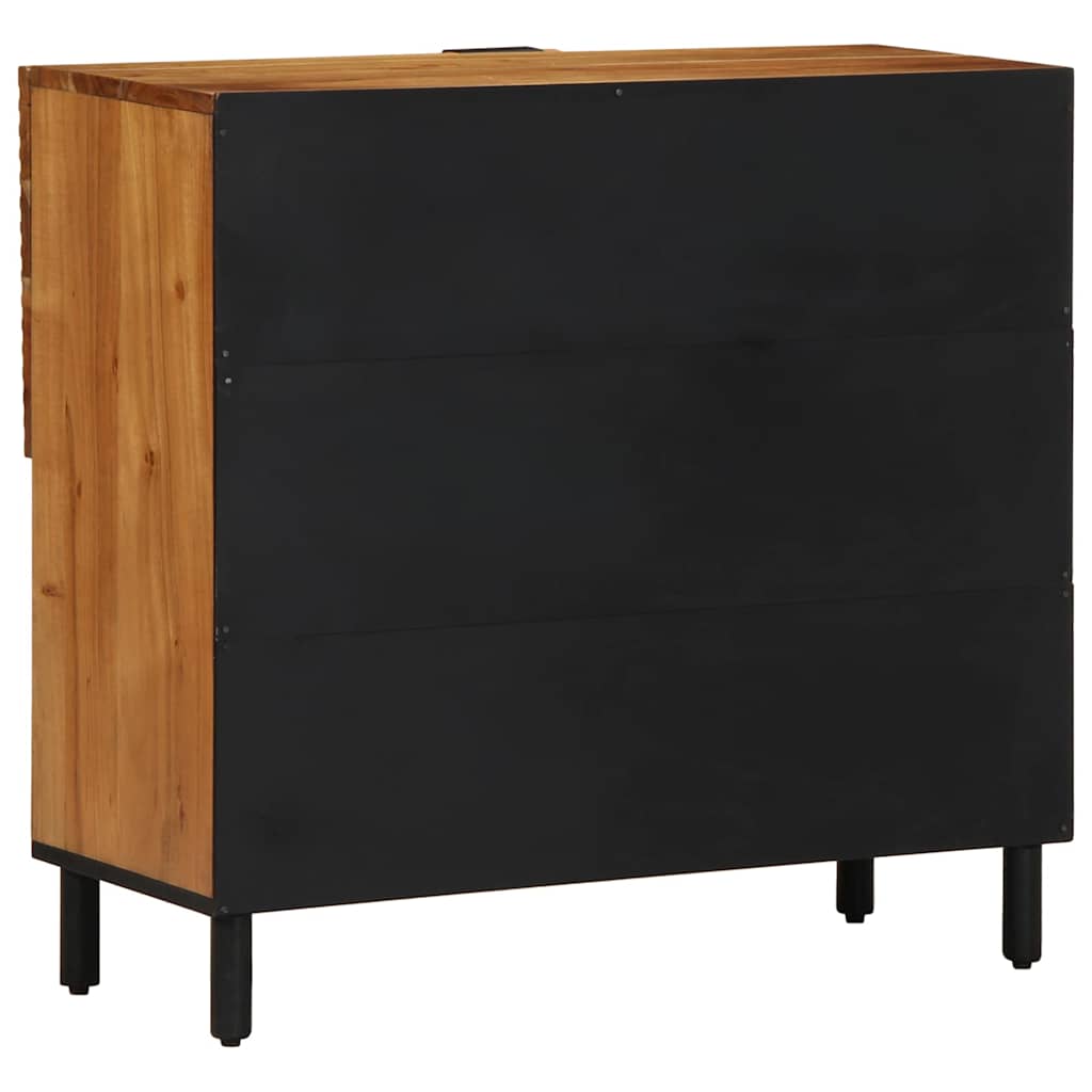 vidaXL Dressoir 80x33x75 cm massief mangohout bruin