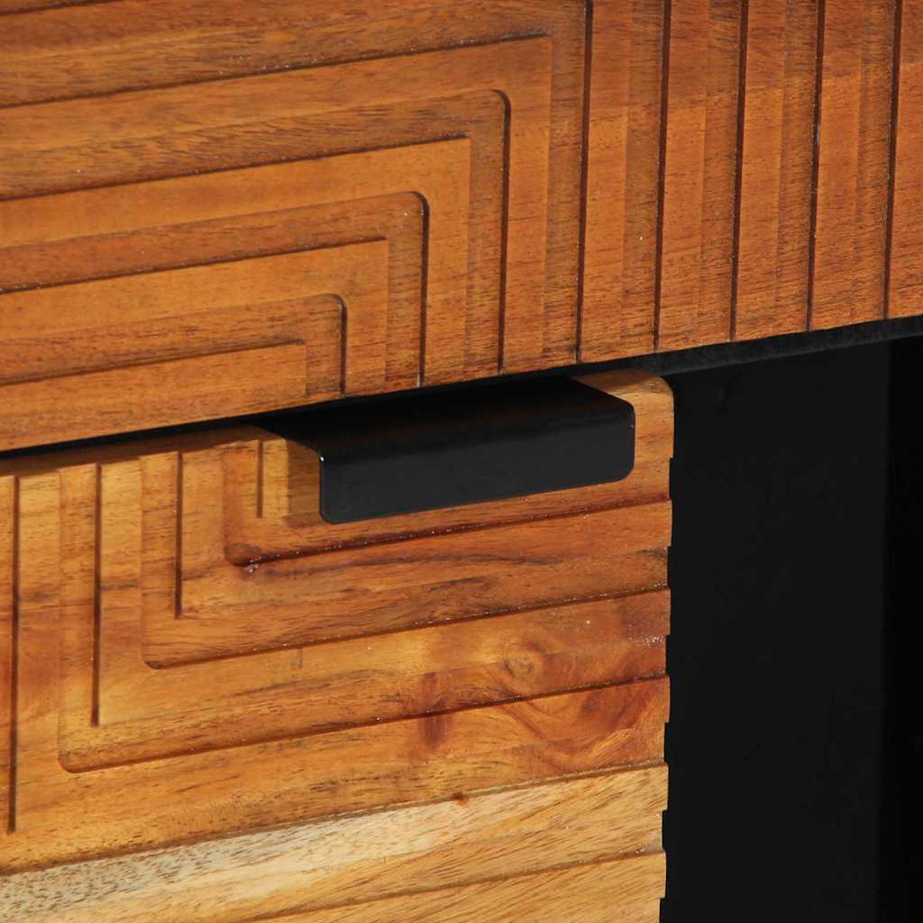 vidaXL Dressoir 80x33x75 cm massief mangohout bruin
