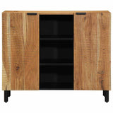 vidaXL Sideboard with Shelf Brown 90 x 33 x 75 cm Solid Mango Wood