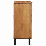 vidaXL Sideboard with Shelf Brown 90 x 33 x 75 cm Solid Mango Wood