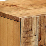 vidaXL Sideboard with Shelf Brown 90 x 33 x 75 cm Solid Mango Wood