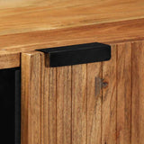 vidaXL Sideboard with Shelf Brown 90 x 33 x 75 cm Solid Mango Wood