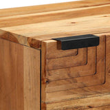vidaXL Highboard met plank Bruin 40 x 33 x 110 cm Massief Mango Hout