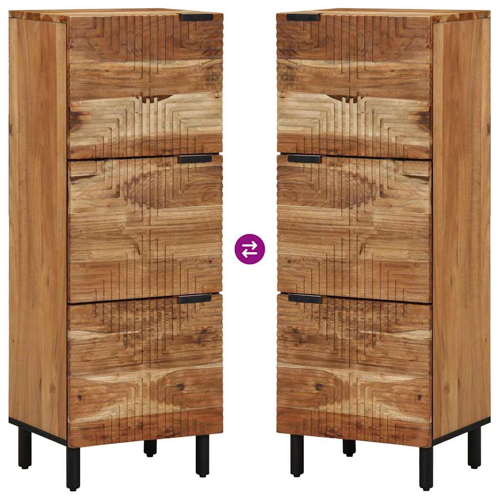 vidaXL Highboard met plank Bruin 40 x 33 x 110 cm Massief Mango Hout