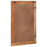vidaXL Bathroom Mirror Wall-Mounted Brown 70 x 50 x 2.5 cm