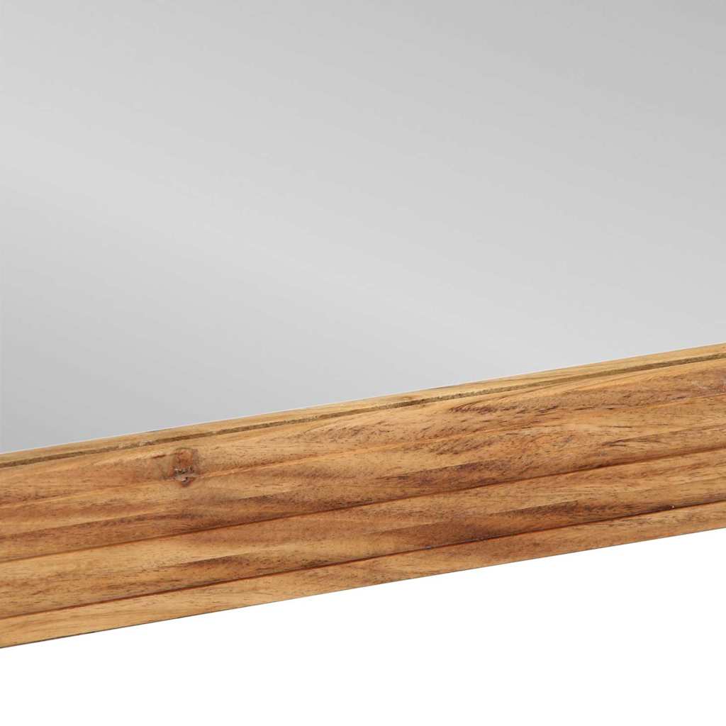 vidaXL Bathroom Mirror Wall-Mounted Brown 70 x 50 x 2.5 cm