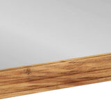 vidaXL Bathroom Mirror Wall-Mounted Brown 70 x 50 x 2.5 cm